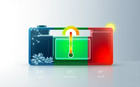 What are the specific temperature ranges that most impact EV battery performance