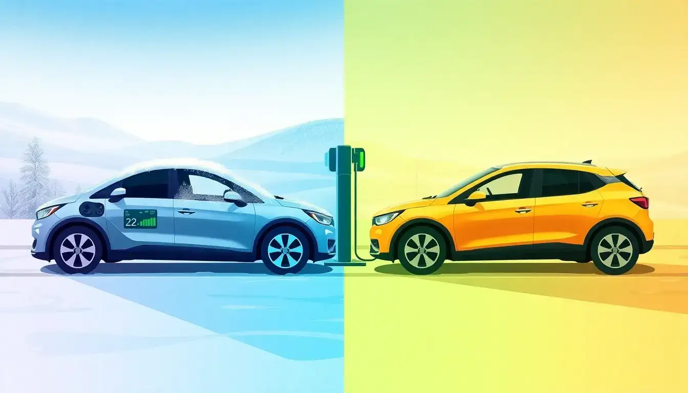 What are the effects of low temperatures on EV battery performance