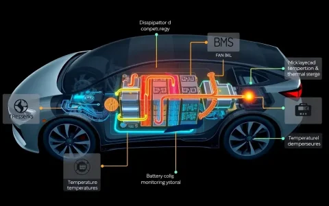 What role does the battery management system play in thermal management