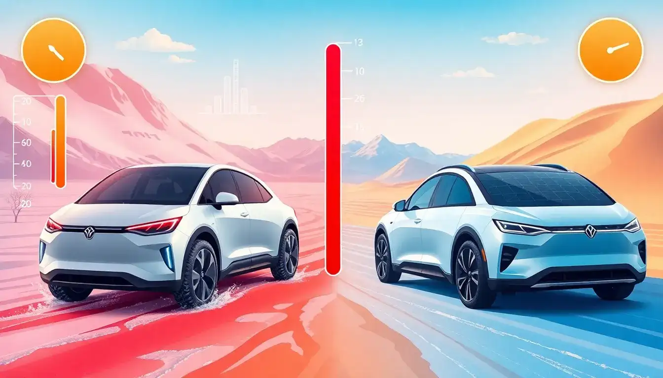 How do different EV brands handle temperature variations