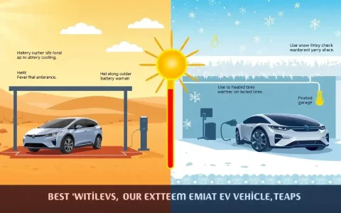 What are the best practices for maintaining an EV in extreme temperatures