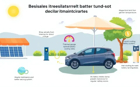 What are the best practices for maintaining EV batteries in hot climates