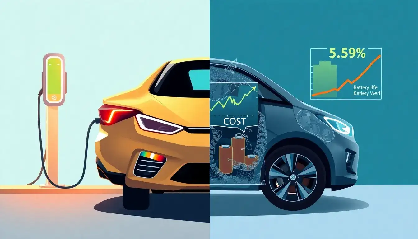 How does battery degradation from fast charging impact the overall cost of owning an electric vehicle