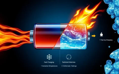 How does battery degradation from fast charging compare to other factors like extreme temperatures