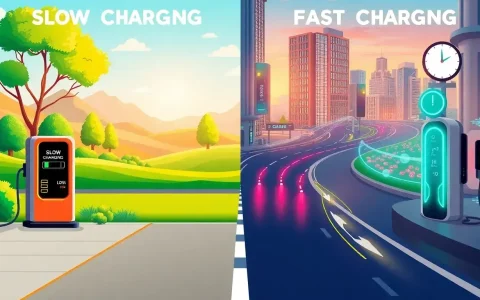 How does slow charging compare to fast charging in terms of battery lifespan