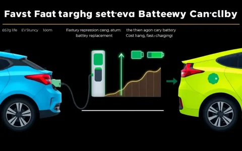 How does the cost of replacing an EV battery due to fast charging compare to regular charging