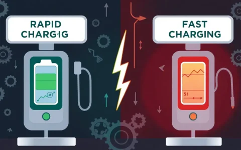 How does rapid charging compare to fast charging in terms of battery degradation