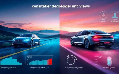 How does battery degradation impact the overall performance of an electric vehicle
