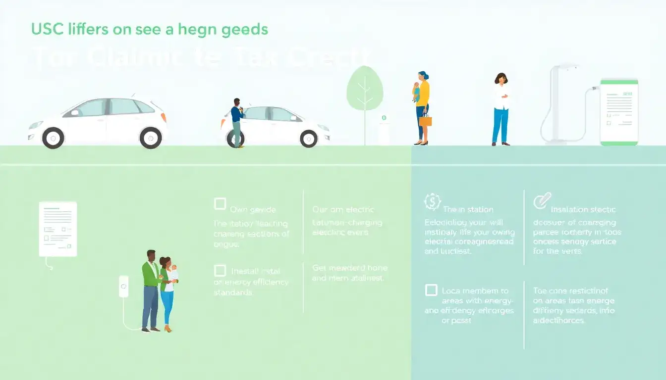 What are the eligibility requirements for claiming the EV charging tax credit