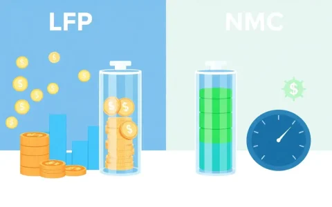 How do LFP batteries compare to NMC batteries in terms of cost and performance