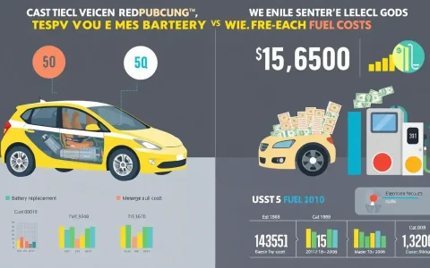 How does the cost of battery replacement compare to the cost of fuel over the lifespan of an EV