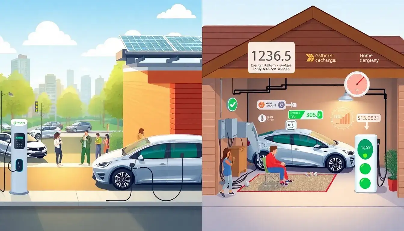 Are there any long-term cost benefits to using public fast charging stations over home charging