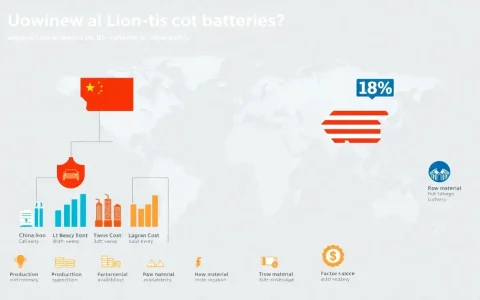 How does the cost of lithium-ion batteries vary between different regions like China and the US