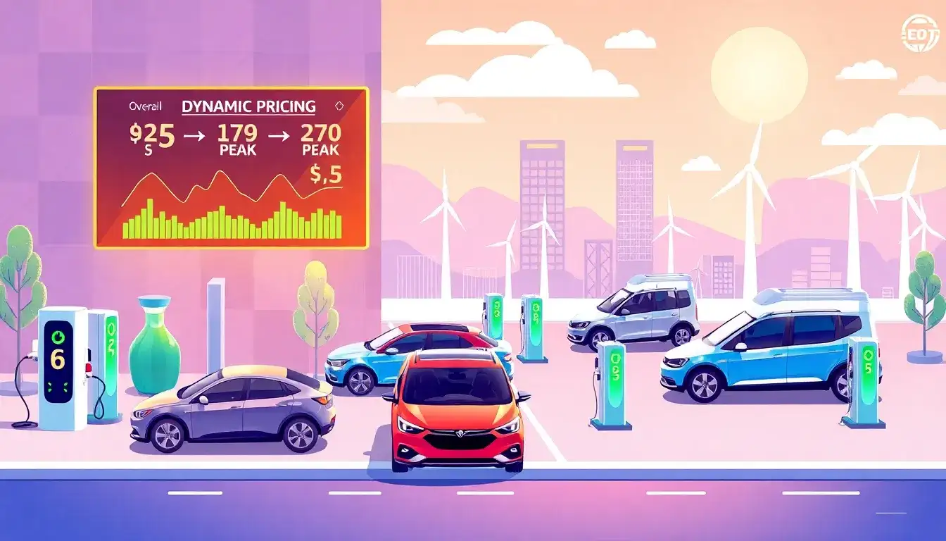 How does dynamic pricing impact the overall cost of charging an EV