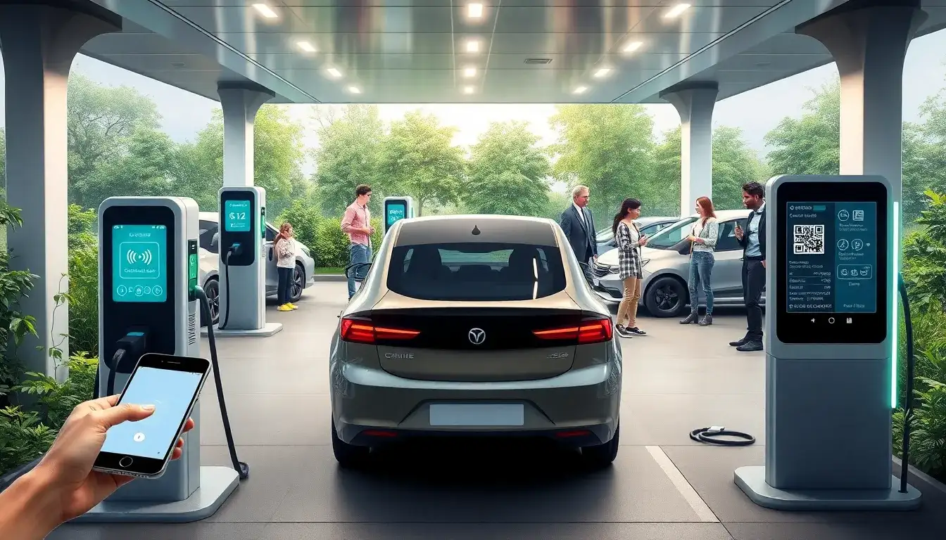 What are the most common payment methods used at public EV charging stations