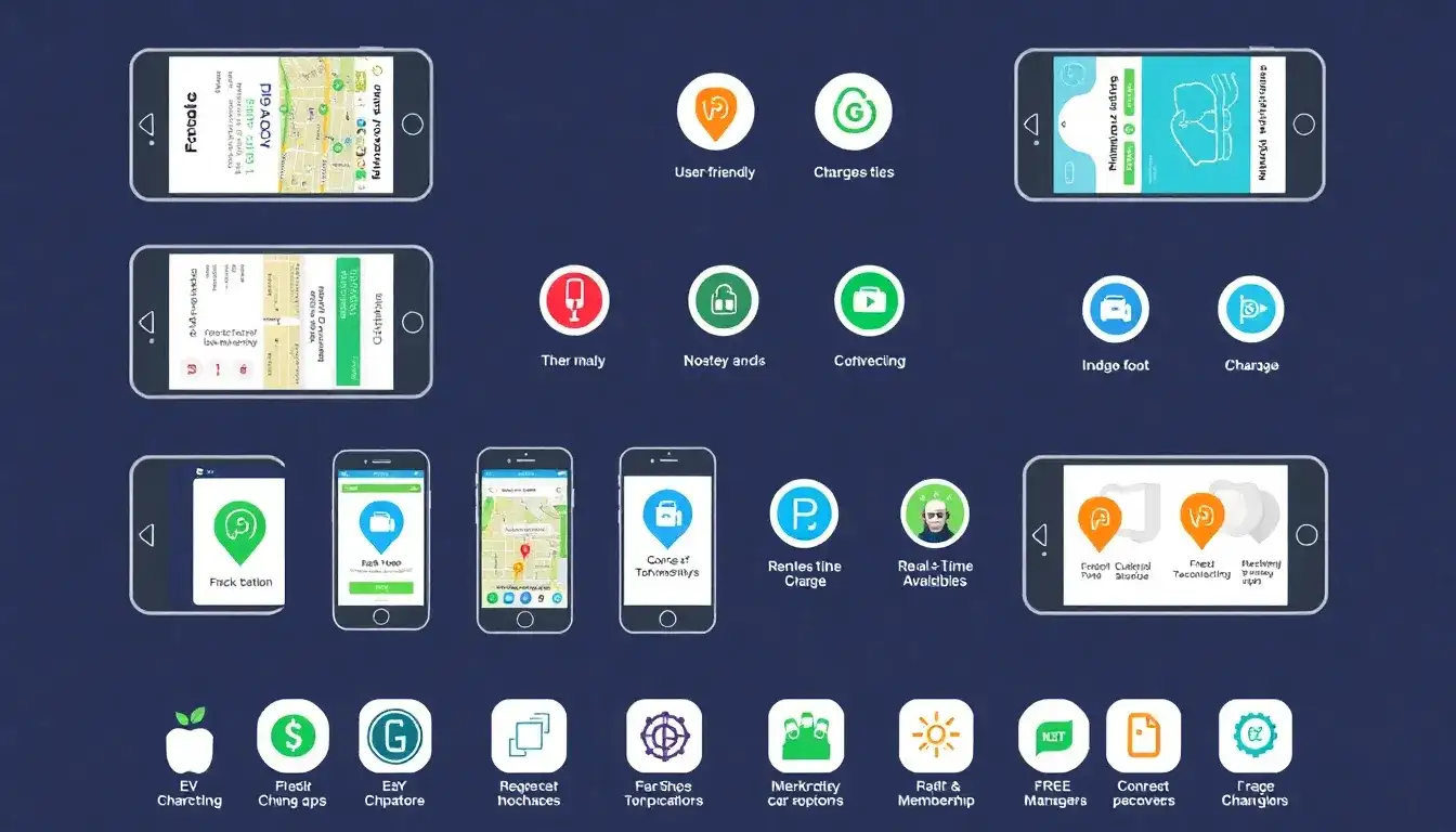 Which mobile apps are most popular for EV charging payments