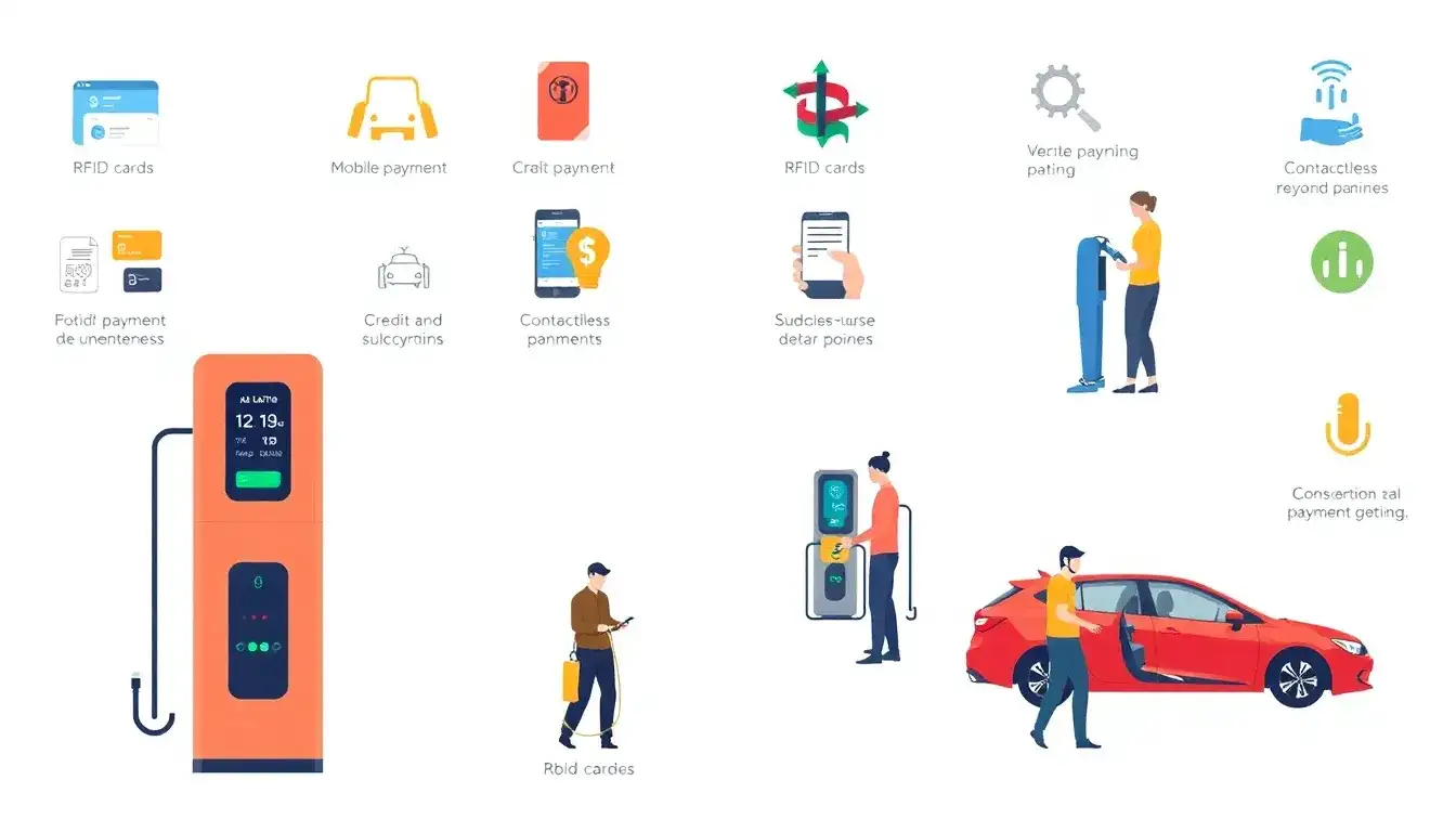 What are the most common payment methods used by EV charging networks