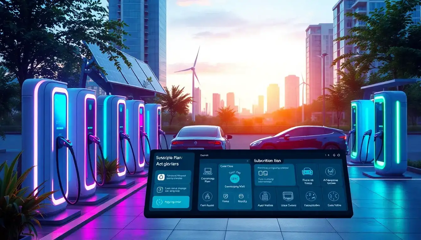 Are there any charging networks that offer subscription-based payment plans