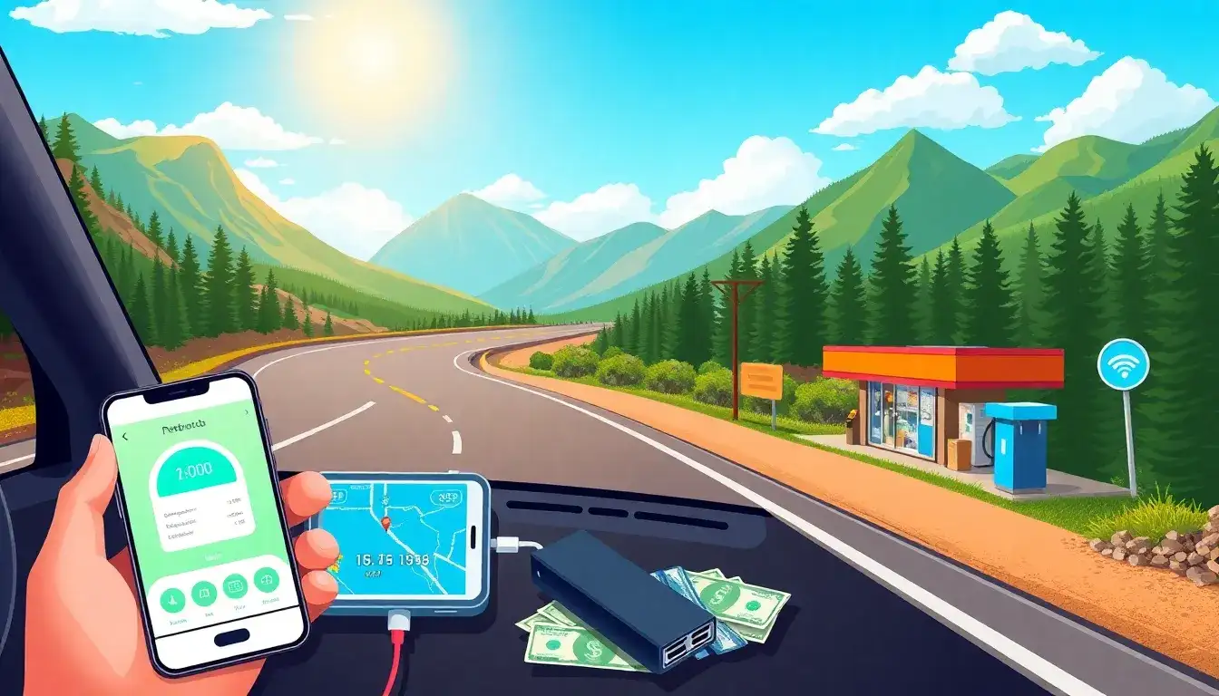 How can I prepare for potential payment failures during a road trip