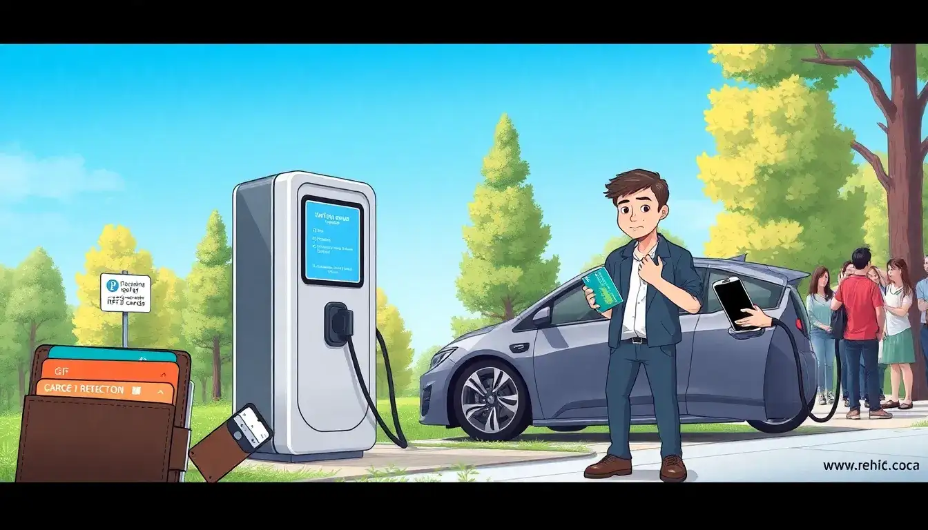 Why do some EV charging stations reject credit card payments