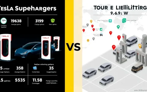 How do Tesla Superchargers compare to other networks in terms of reliability
