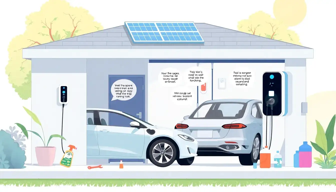What are the best practices for maintaining an EV charging station at home