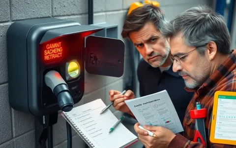 What are the signs that my EV's charging equipment needs professional maintenance