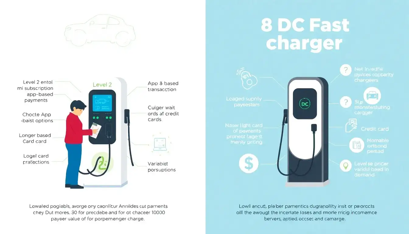 How do payment issues compare between different types of EV chargers (e.g., Level 2 vs. DC fast chargers)
