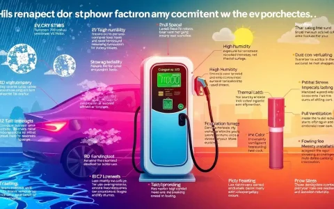 What are the common environmental factors that cause component failures in EV chargers