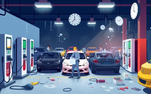 What are the main causes of maintenance delays in EV charging stations