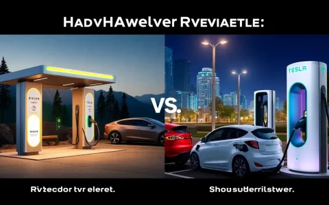 Are there any significant differences in the hardware quality of Rivian's Adventure Network and Tesla's Superchargers