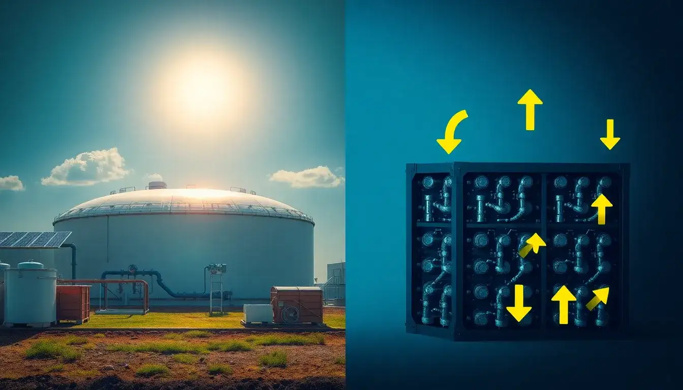 What are the main advantages of thermal energy storage over lithium-ion batteries