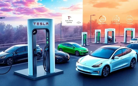 How does the reliability of Tesla Superchargers compare to other EV charging networks