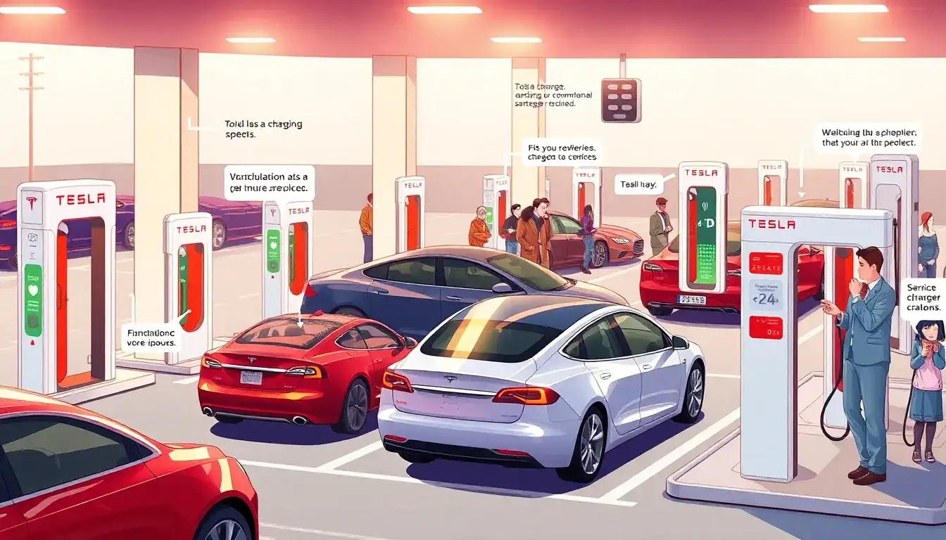 Are there any common issues reported by Tesla Supercharger users