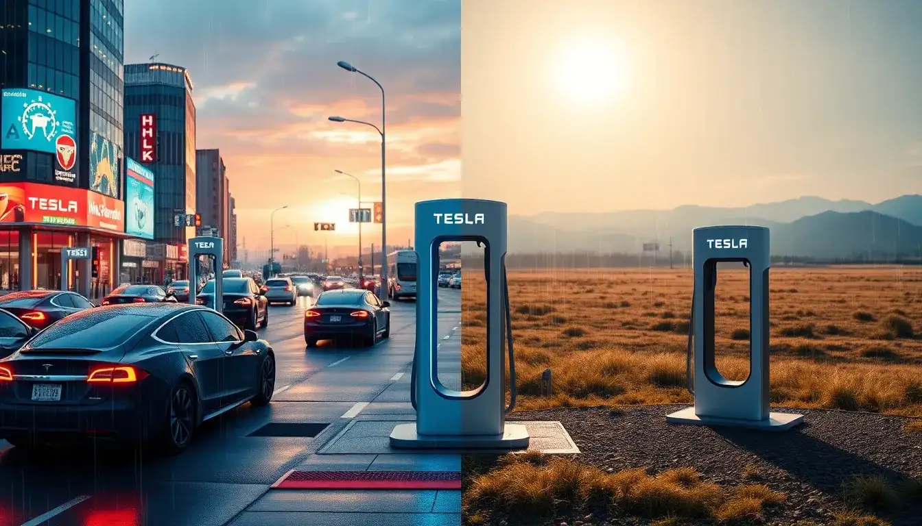 Are there any specific regions where Tesla Superchargers are more reliable than others