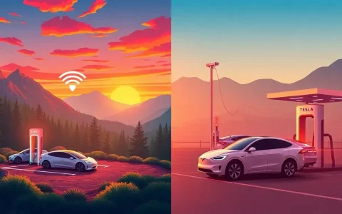 How do Rivian's Adventure Network reliability rates compare to Tesla's Superchargers