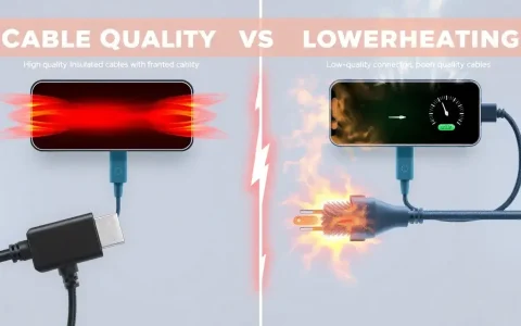 How does the quality of cables affect charger overheating