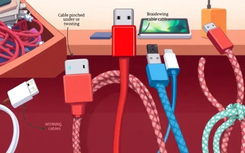 What are the most common causes of charging cable damage