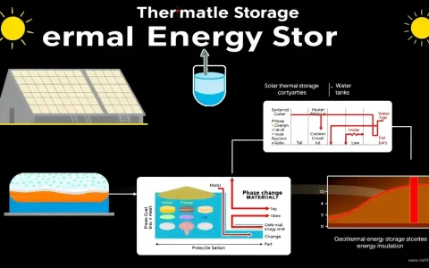 What are the different types of thermal energy storage systems