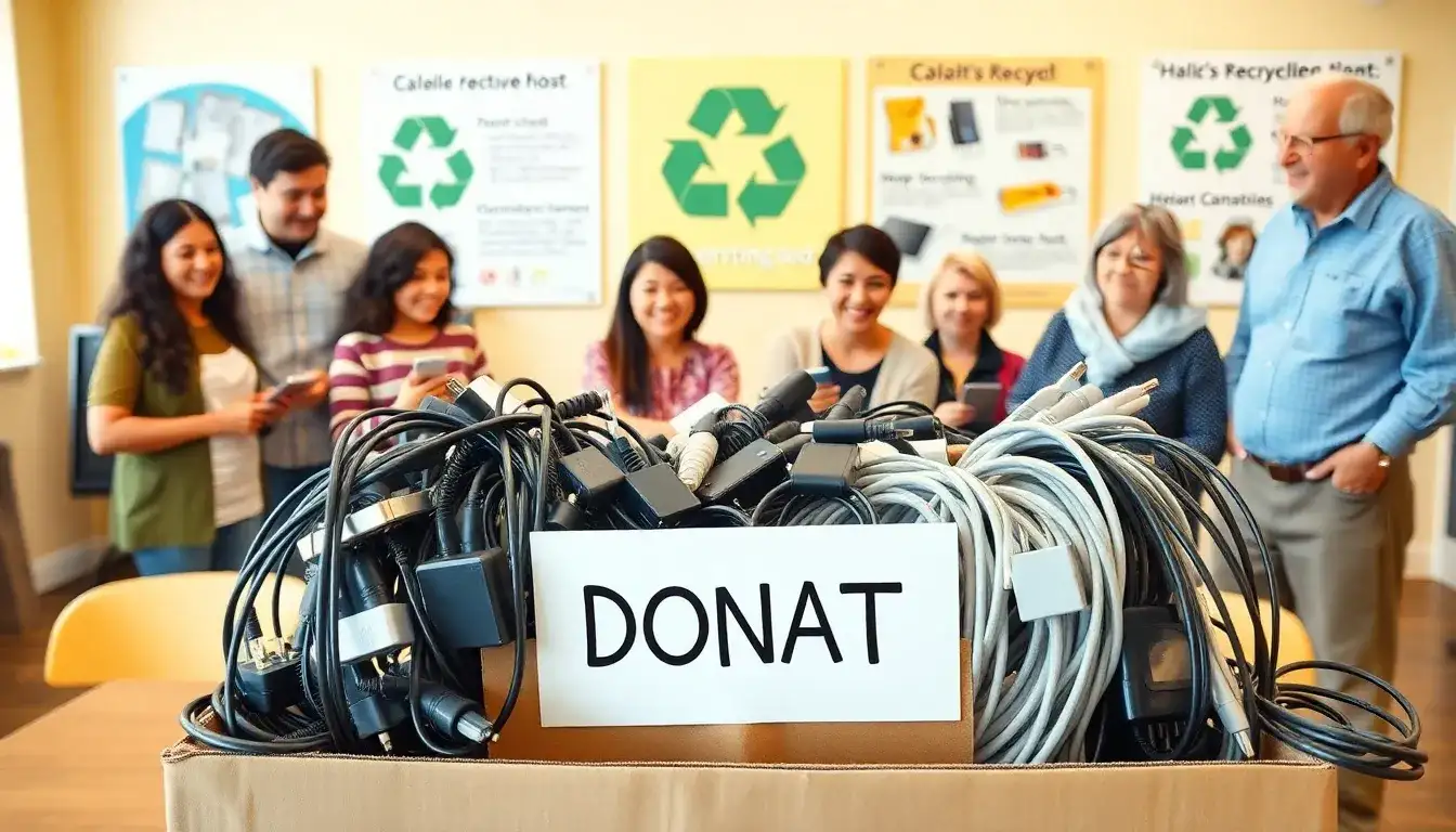 Can I donate my old chargers to any organizations