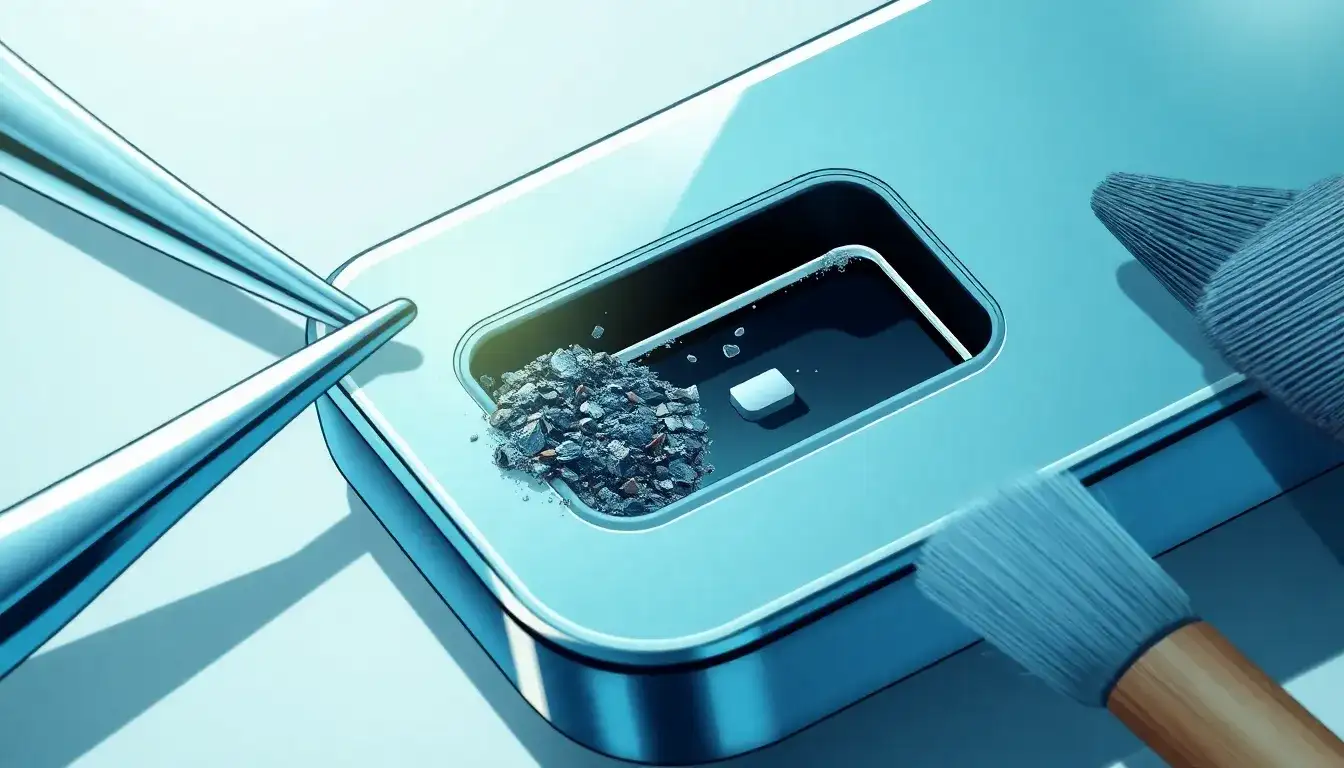 Can a dirty charging port cause my device to not charge