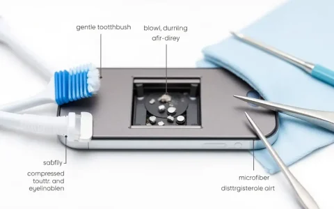 What tools are best for cleaning a dirty charging port