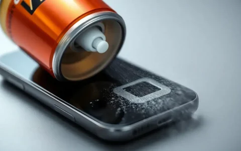 Can using compressed air damage my phone's charging port