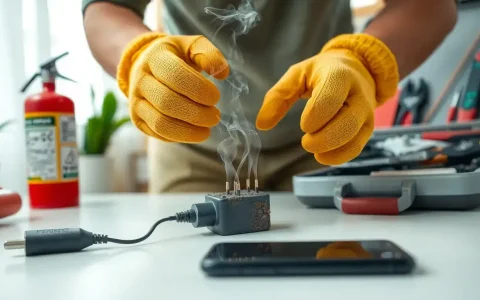 How can I safely dispose of a smoking charger