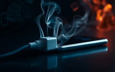 Can a smoking charger cause any long-term damage to my device