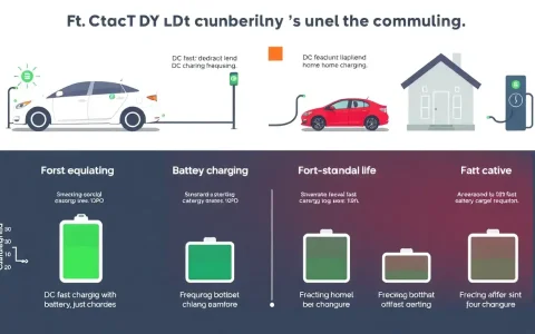 How does the frequency of DC fast charging compare to other charging methods in terms of battery degradation
