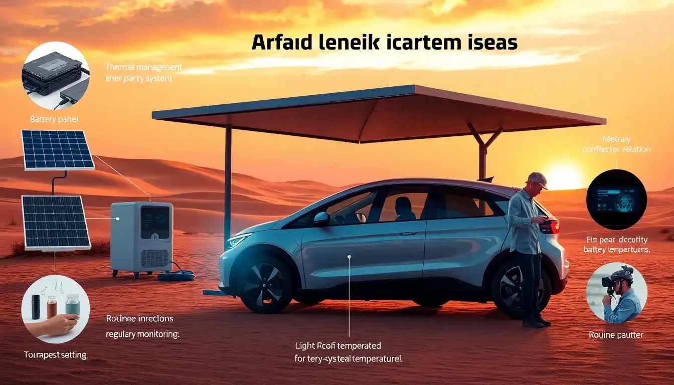 Are there specific maintenance practices to mitigate battery degradation in hot climates