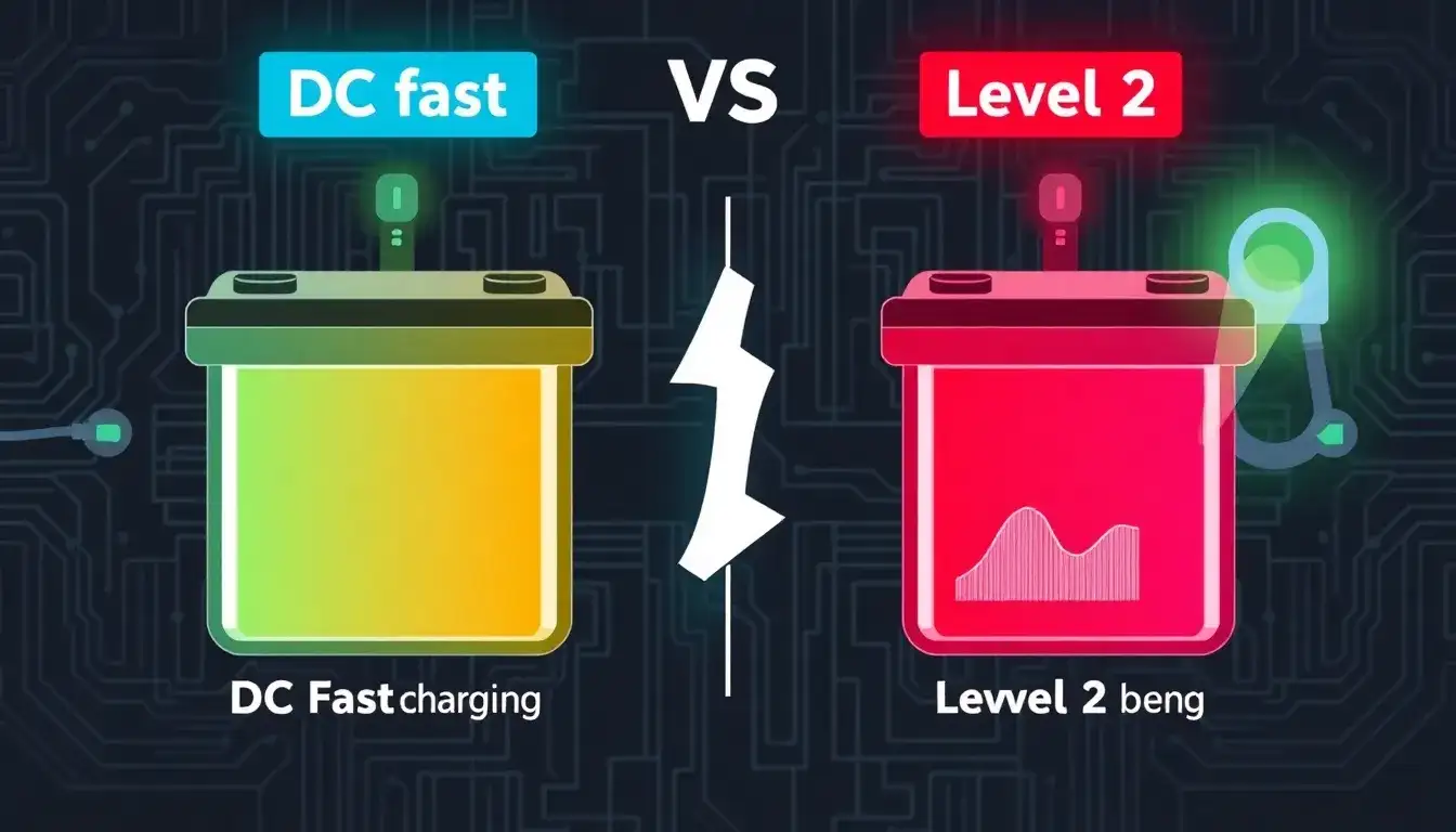 Is there a significant difference in battery degradation between DC fast charging and Level 2 charging