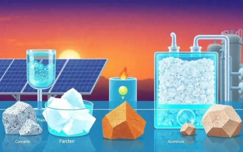 What are the most common materials used in thermal energy storage systems