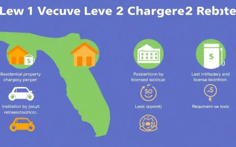 What are the specific requirements to qualify for Level 2 charger rebates in Florida
